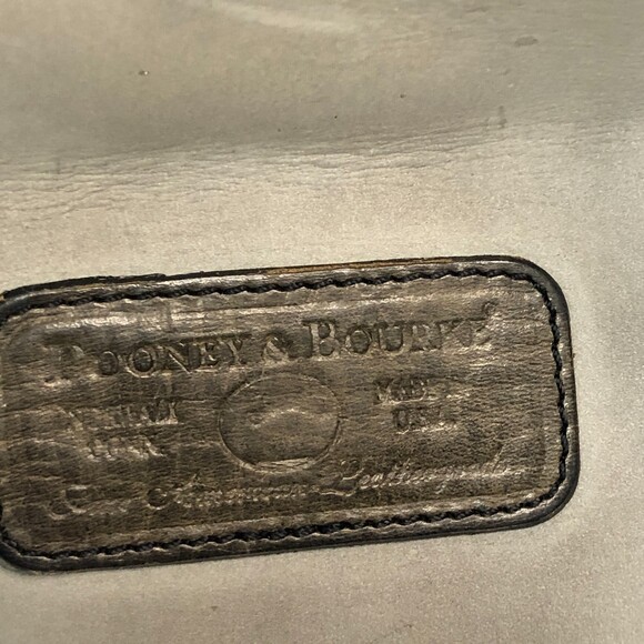 Dooney and Bourke Suede Gray Leather Strap Vintage Shoulder Bag - Picture 14 of 16